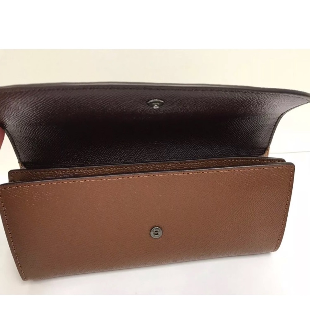 โ๏ธSOLDโ๏ธAuthentic Coach coated canvas slim wallet - Picture 6 of 8
